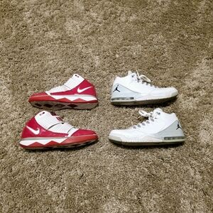 Nike Zoom Soldier III Team Bank Red/White + Jordan Flight Origin 2 - sz 10.5 Lot